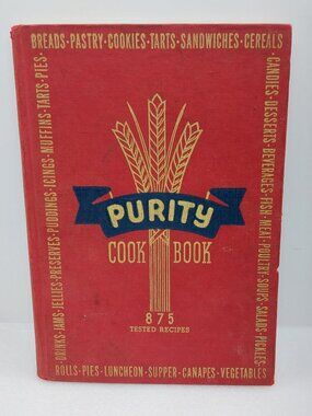 Vintage 1945 Purity Hardcover Cookbook Purity Flour Mills